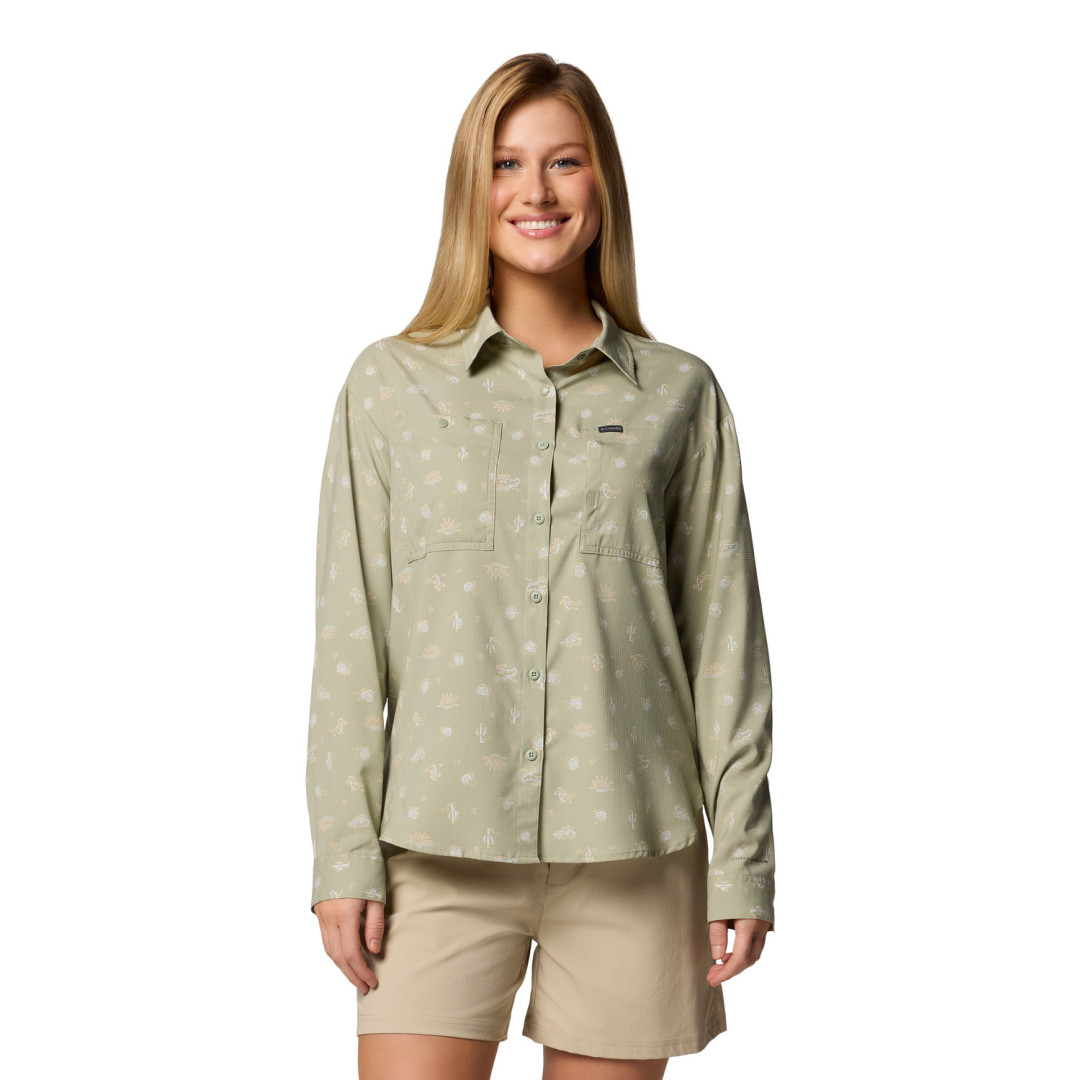 Camisa Silver Ridge Utility Patterned Mujer