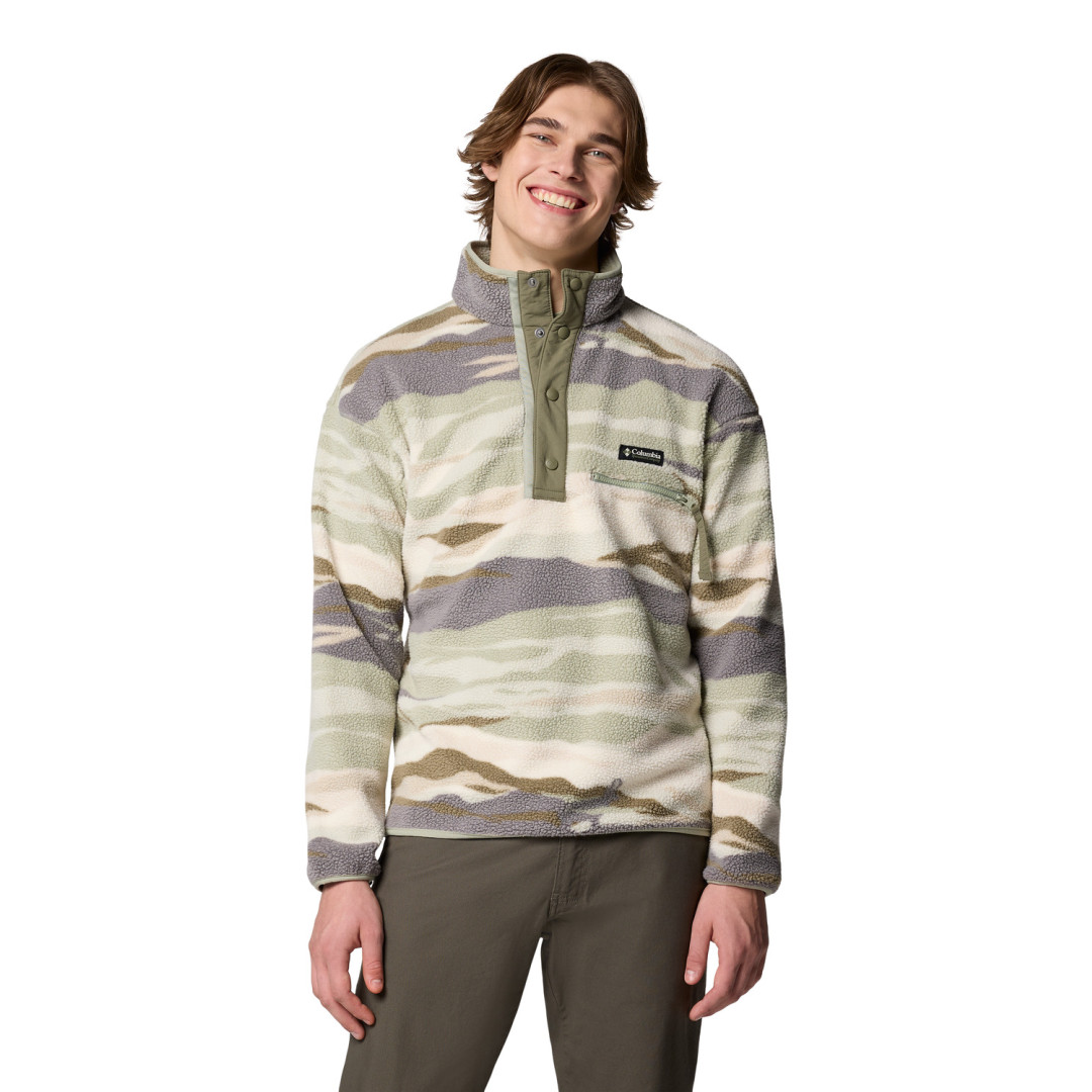Buzo Helvetia II Printed Half Snap Fleece Hombre