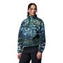 Buzo Helvetia II Printed Cropped Half Snap Mujer